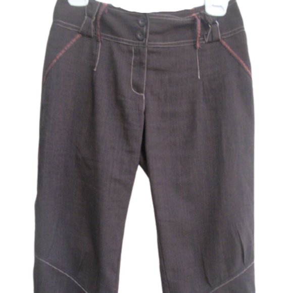 ---- Brown Terra Capris Pants Size 6 - Picture 1 of 3